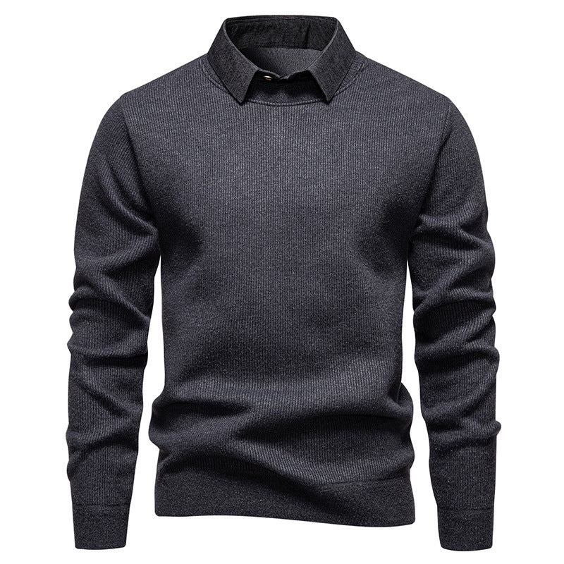 Herren Feinstrickpullover mit Modernem Kragen & Elegantem Design – Bild 8 von 8
