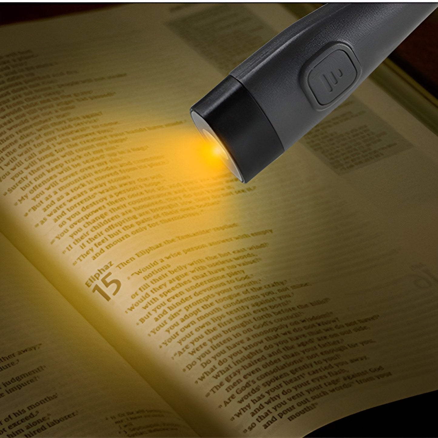 Wiederaufladbare LED-Leselampe für den Hals, Nahaufnahme – Pelanva