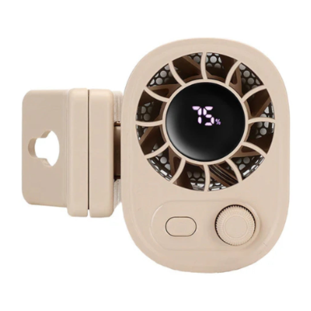 Mini Clip-Ventilator mit Akku und LED-Display – Pelanva – Ansicht 8