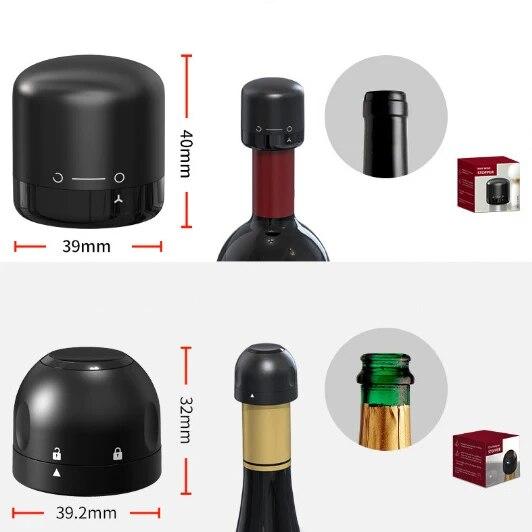 Vinocap – Vakuum-Weinverschluss gegen oxidierten Wein (3 Stück)