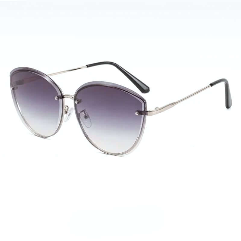 Sonnenbrille Damen, Randlose Katzenaugenform UV400 – Bild 6 von 15