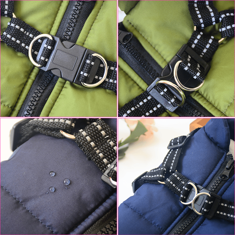 PupGuard- Winter-Hundejacke mit Geschirr – Bild 7 von 14