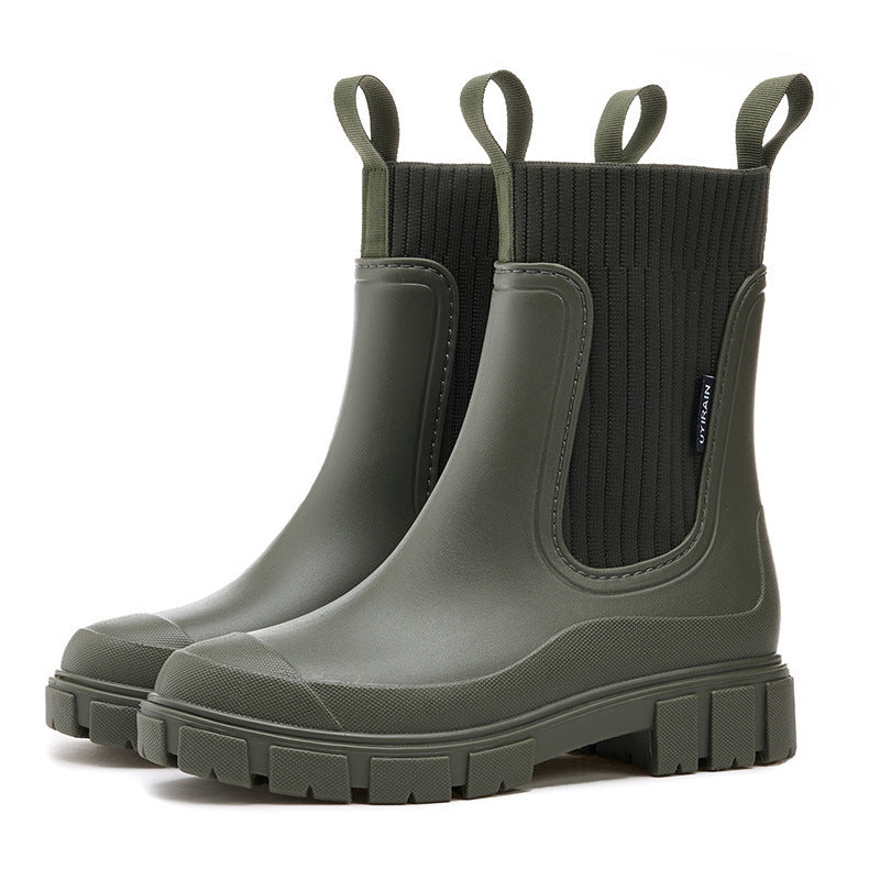 Gummistiefel - Wasserdicht mit Antirutschsohle, Perfekt für Regenwetter – Bild 7 von 9