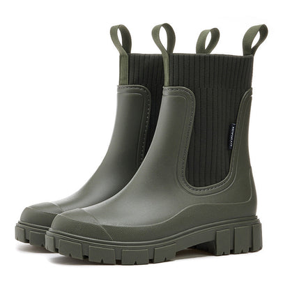 Gummistiefel - Wasserdicht mit Antirutschsohle, Perfekt für Regenwetter – Bild 7 von 9