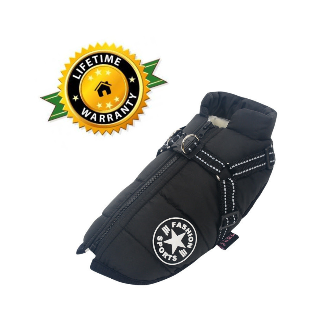 WoofGuard™- Wasserdichte Winterjacke mit integriertem Gurtzeug – Bild 5 von 25