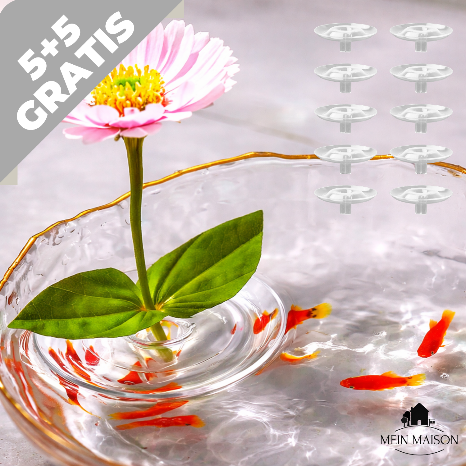BloomRise – Hält Blumen sofort perfekt aufrecht und eindrucksvoll – Garten & Outdoor