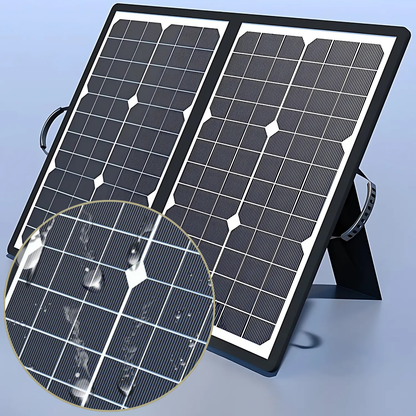 SolaraX 1000W Faltbares Solarpanel Kit| Komplettset mit MPPT & USB/Type-C| Für Camping, Auto, Boot & Caravan – Solarleuchte