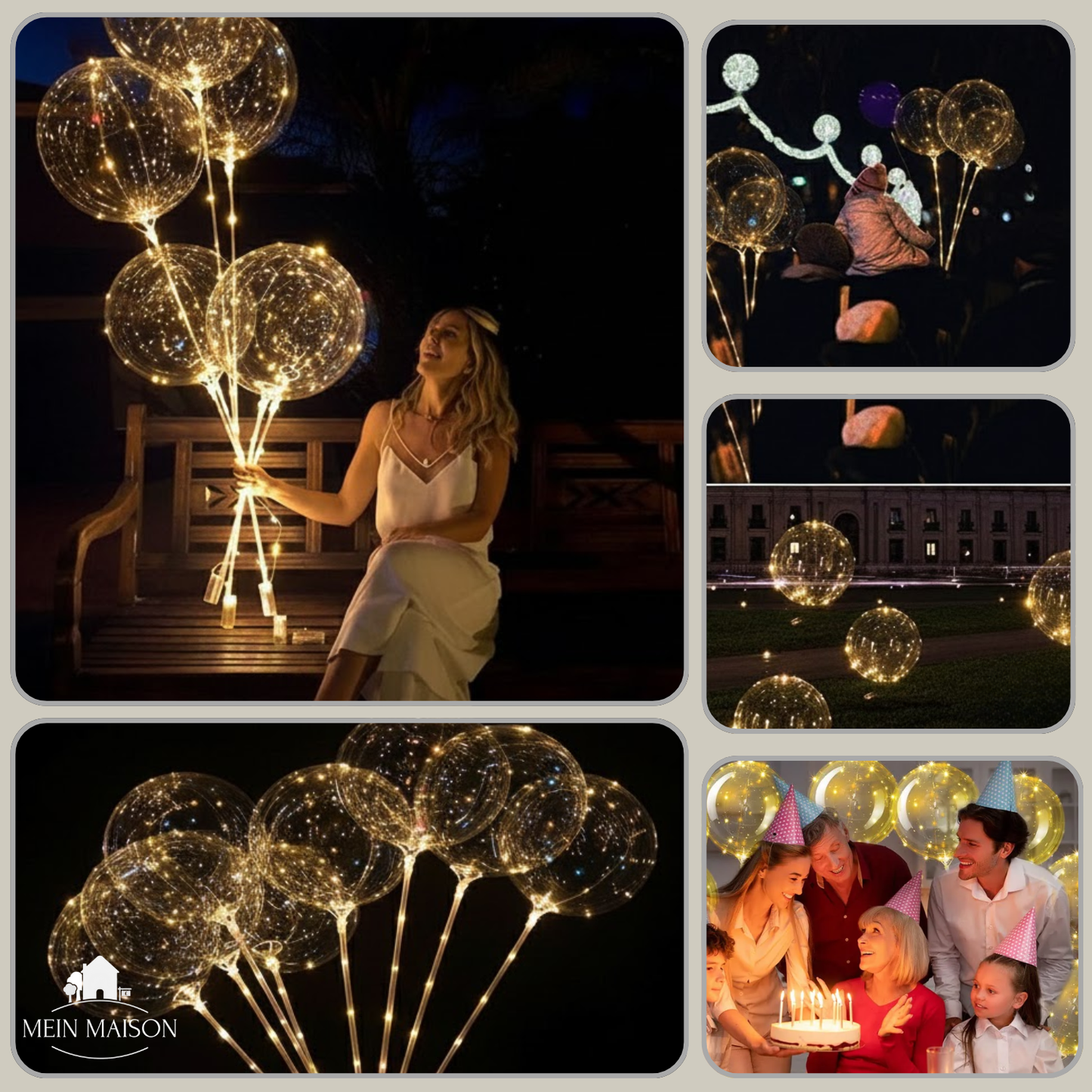 PartyGlow – Erleuchte jede Party mit warmem, wiederverwendbarem LED-Luftballon-Strahlerlicht – Bild 2 von 8