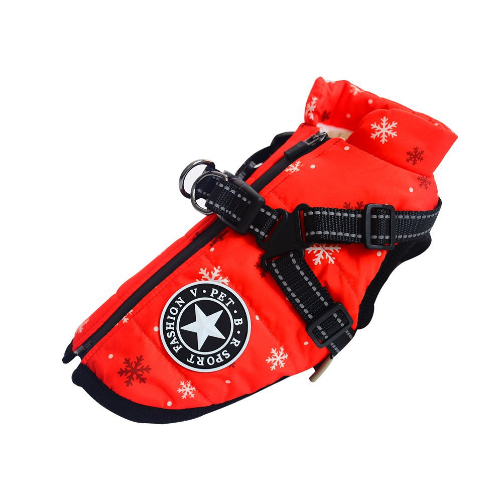 WoofGuard™- Wasserdichte Winterjacke mit integriertem Gurtzeug – Bild 17 von 25