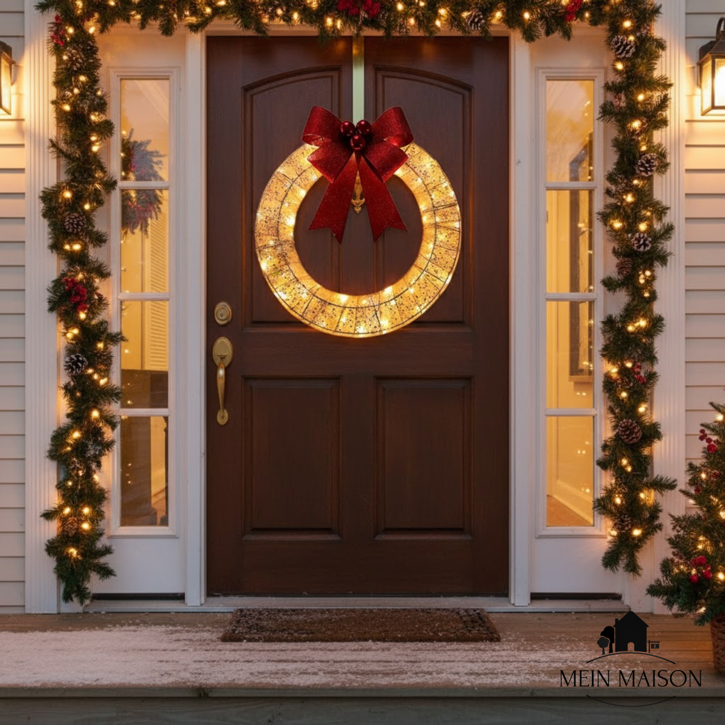 GlorinaWreath – Leuchtender Weihnachtszauber für Innen- und Außenbereich – Bild 2 von 9