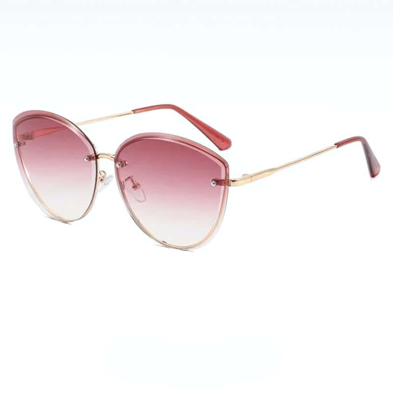 Sonnenbrille Damen, Randlose Katzenaugenform UV400 – Bild 4 von 15