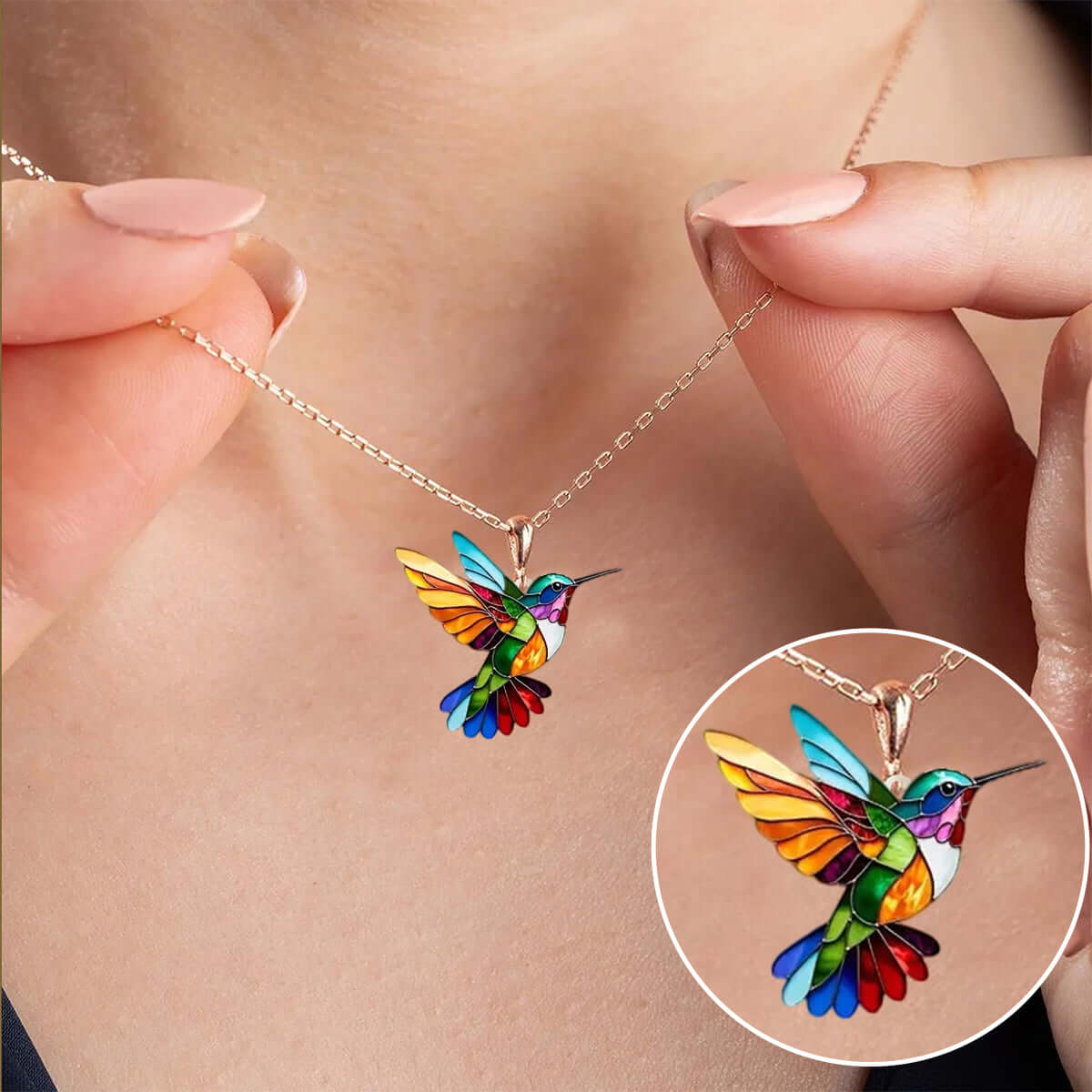 Elegan™ Kolibri-Halskette: Ein Symbol für Freiheit und Erneuerung – Schmuck