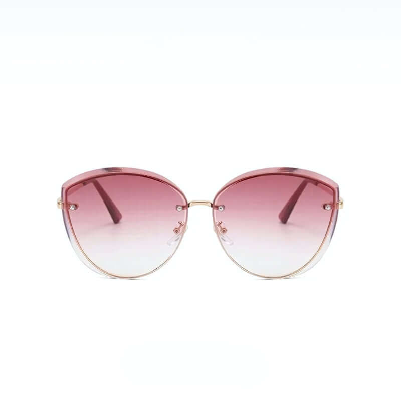 Sonnenbrille Damen, Randlose Katzenaugenform UV400 – Bild 3 von 15