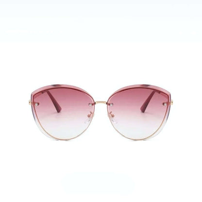 Sonnenbrille Damen, Randlose Katzenaugenform UV400 – Bild 3 von 15