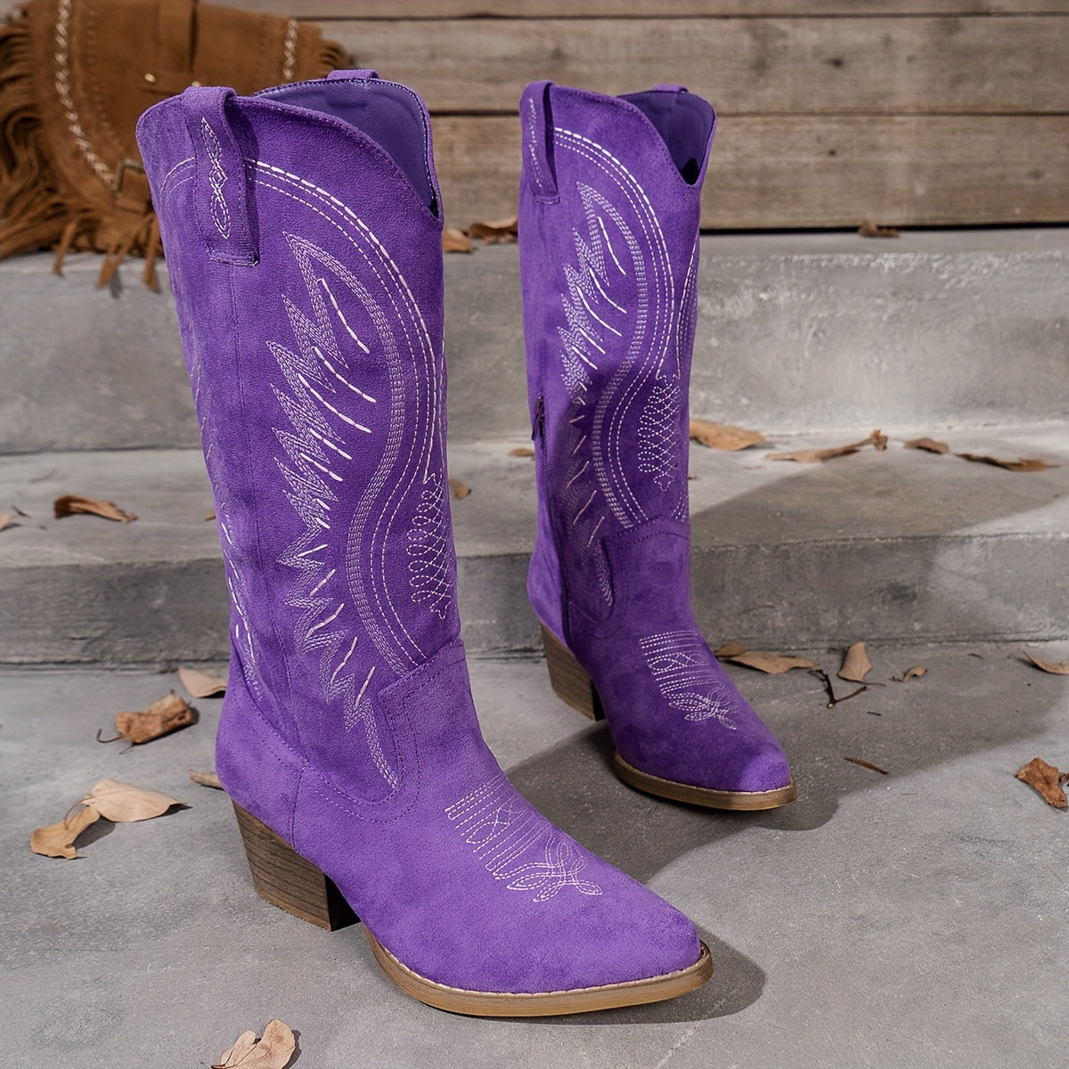 Cowboystiefel Aus Wildleder Bella Heidi Mode – Bild 4 von 4