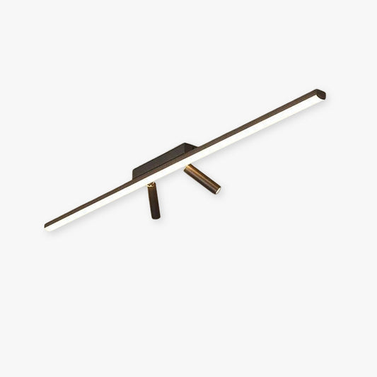Linear LED Deckenleuchte Schwarz Wohnzimmer – Deckenleuchte