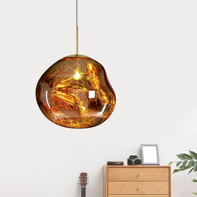 Valentina Melt  Pendelleuchte in Lavaoptik – Bild 9 von 20