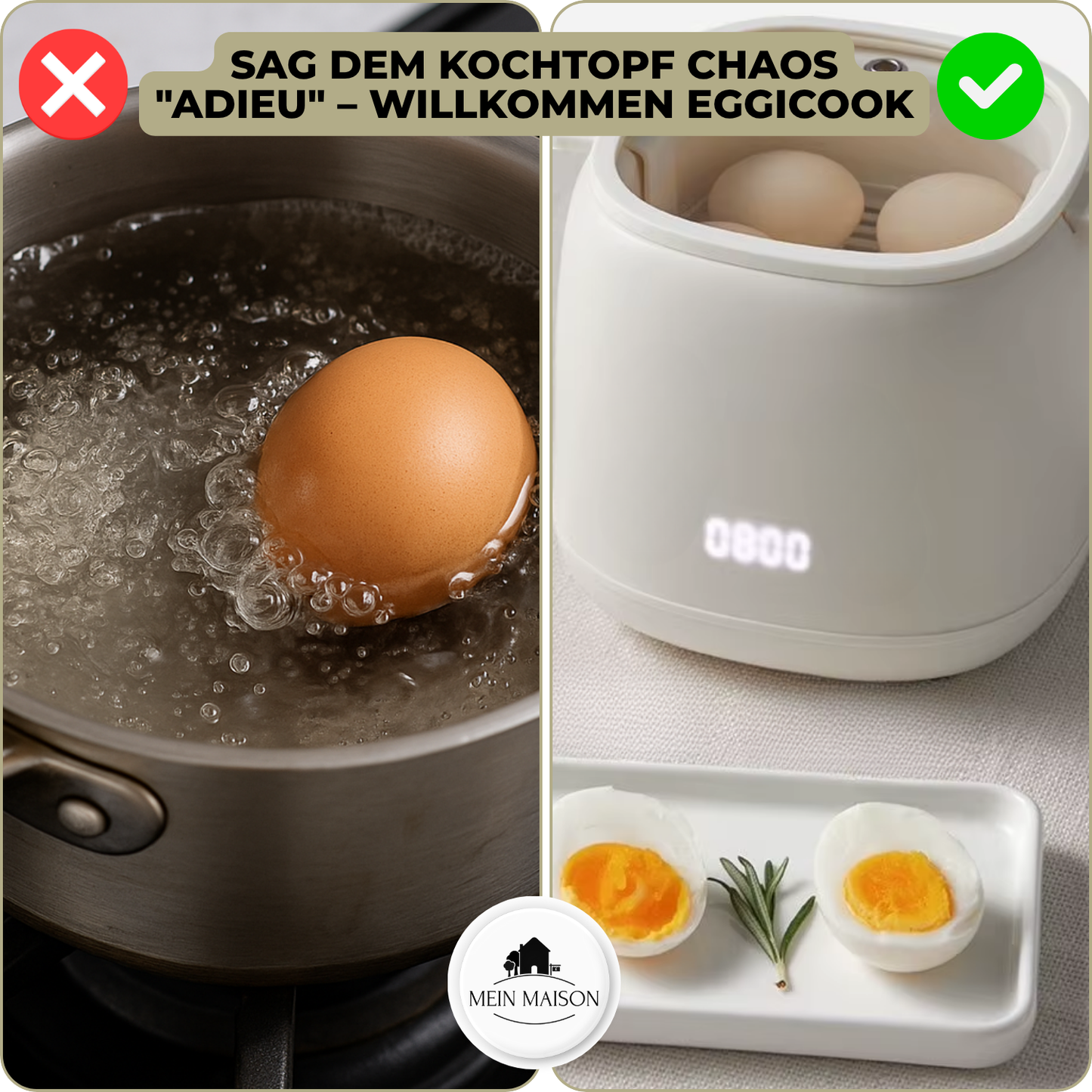 Elektrischer Eierkocher EggiCook – Bild 6 von 7
