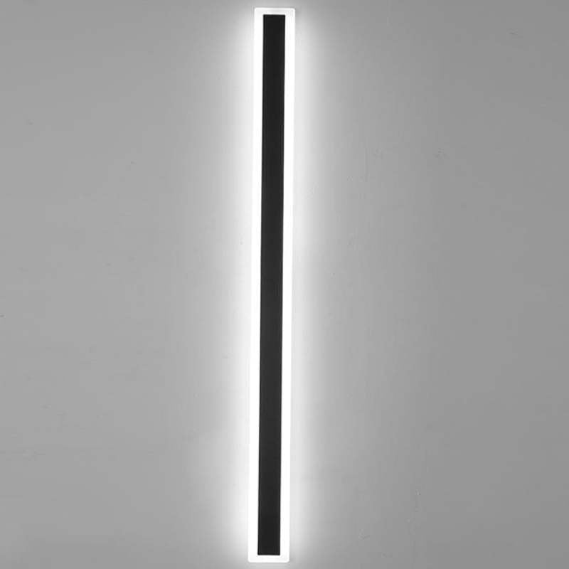 Modern LED Außenwandleuchte Schwarz Metall Garten/Balkon – Bild 13 von 23