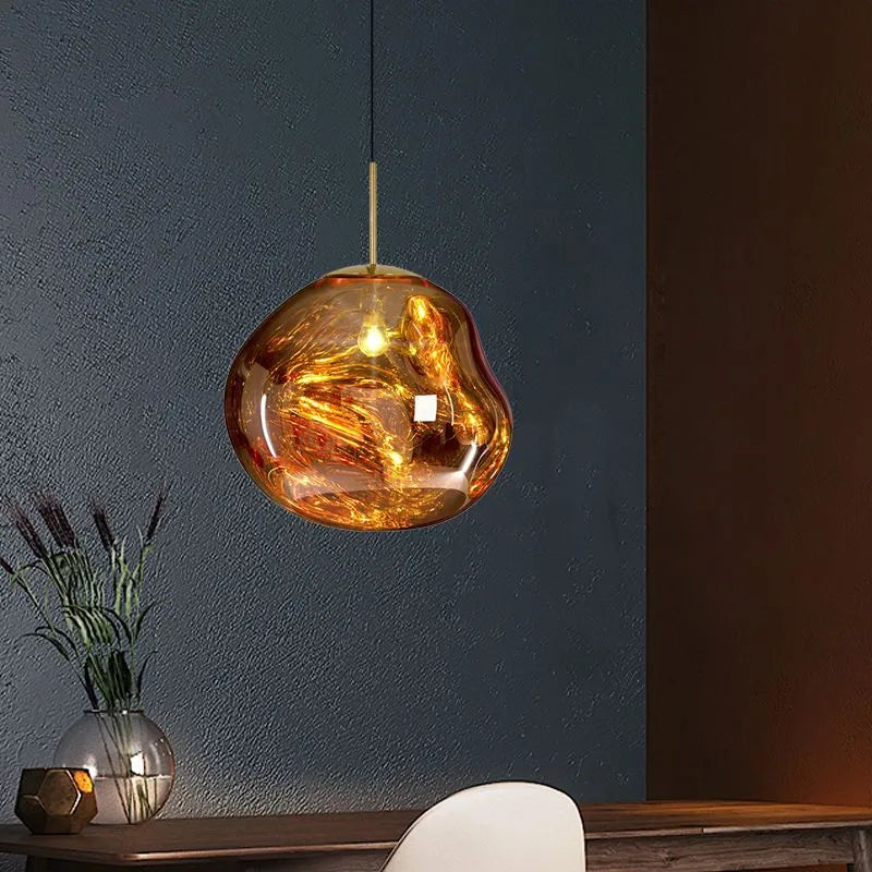 Valentina Melt  Pendelleuchte in Lavaoptik – Bild 18 von 20