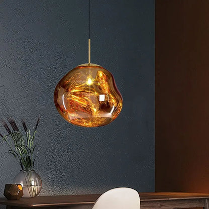 Valentina Melt  Pendelleuchte in Lavaoptik – Bild 18 von 20