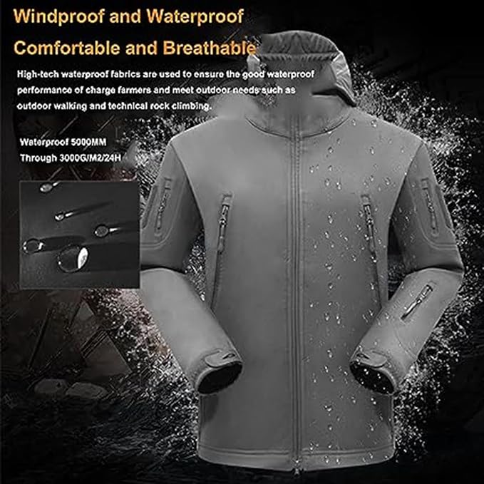 Herren multifunktionale Jacke mit Fleece-Innenfutter und Reißverschluss – Heidi-Mode – Bild 4 von 13