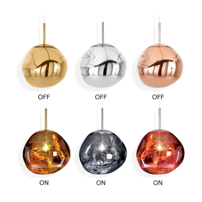 Valentina Melt  Pendelleuchte in Lavaoptik – Bild 4 von 20