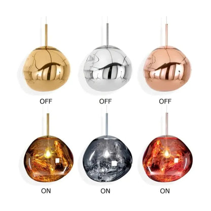 Valentina Melt  Pendelleuchte in Lavaoptik – Bild 4 von 20