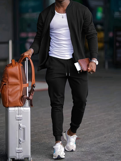 Benjamin | Herren Freizeit-Jogger-Trainingsanzug-Set – Anzug & Blazer