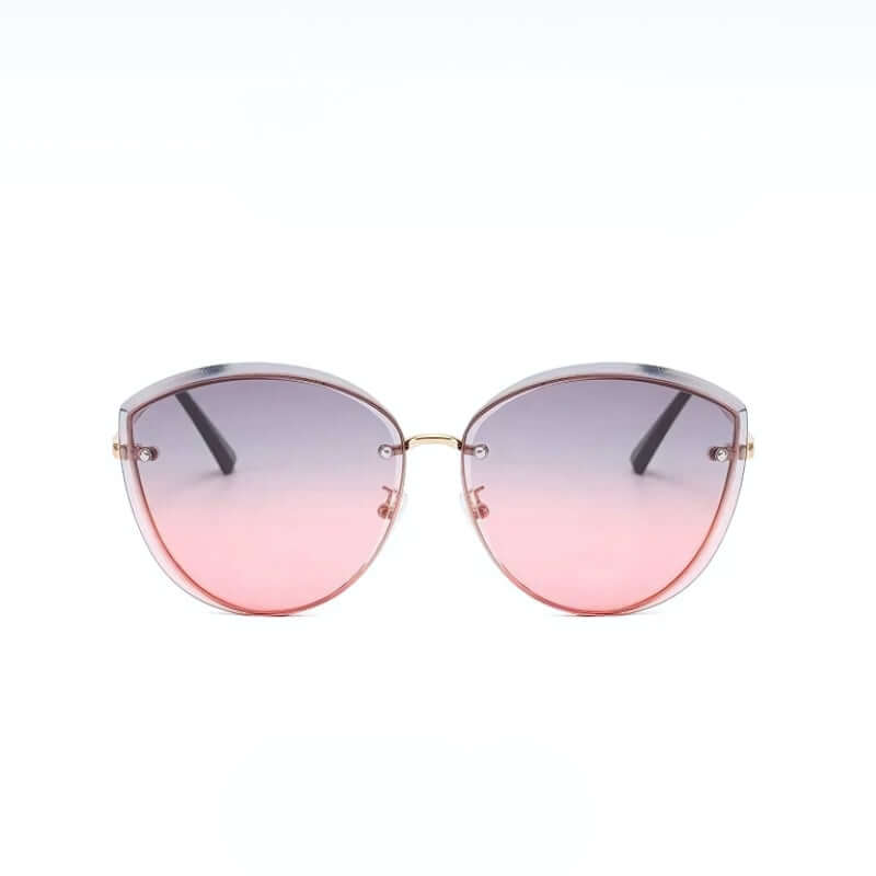 Sonnenbrille Damen, Randlose Katzenaugenform UV400 – Bild 11 von 15