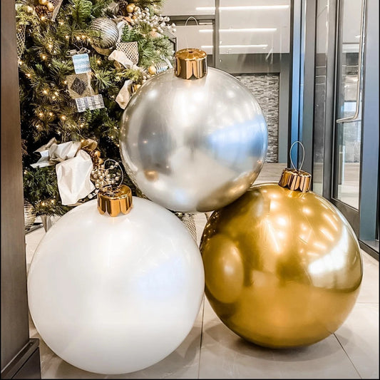 MerrySphere- Aufblasbare Weihnachtskugel in Übergröße – Saisonale Dekoration