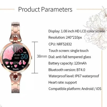 Wasserdichte Fitnessuhr für Damen – AquaFit Smartwatch – Bild 2 von 7