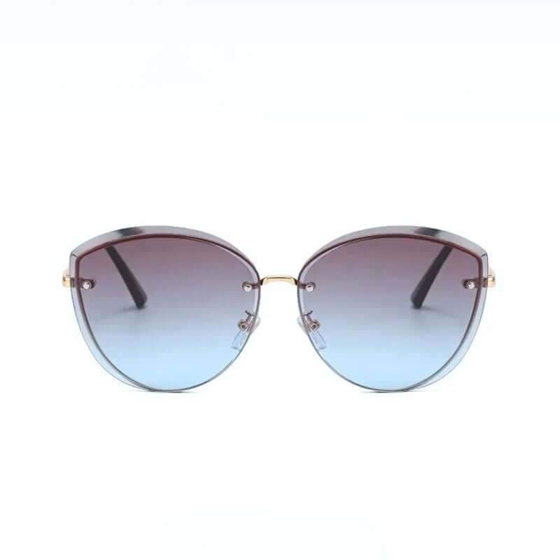 Sonnenbrille Damen, Randlose Katzenaugenform UV400 – Bild 7 von 15