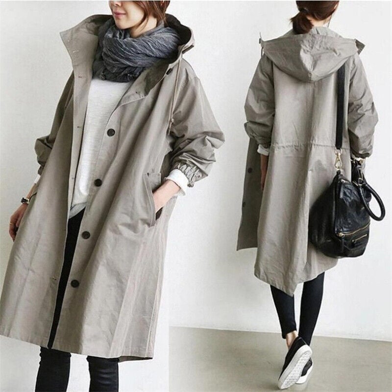 Damen Langjacke mit Kapuze – Bild 9 von 18