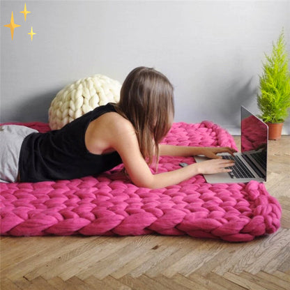 Chunky Strickdecke – Bild 5 von 14