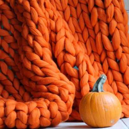 Chunky Strickdecke – Bild 4 von 14