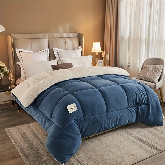 Nordura Bettdecke Winter| 3-lagig & Gesteppt| Kariertes Design| Warm & Pflegeleicht – Heimtextilien