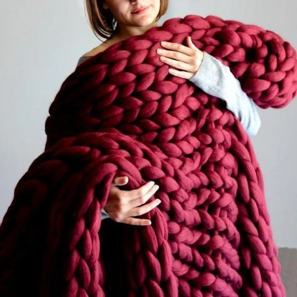 Chunky Strickdecke – Bild 11 von 14