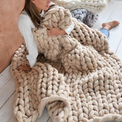 Chunky Strickdecke – Bild 12 von 14