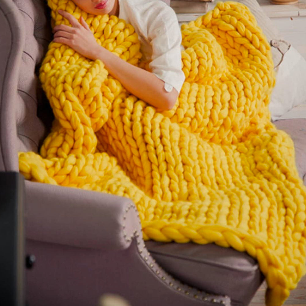 Chunky Strickdecke – Bild 13 von 14