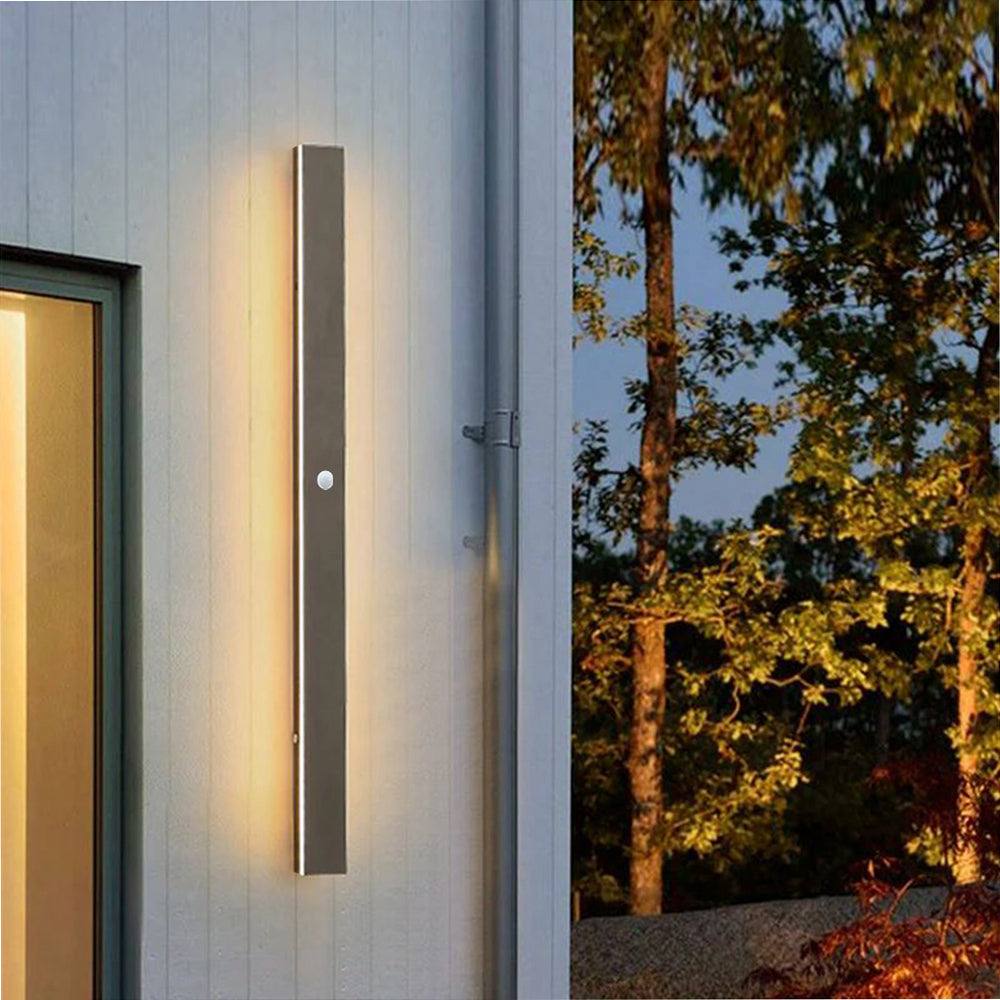 Ray Moderne Linear Außenwandleuchte Metall Acryl Garten Flur – Bild 15 von 15