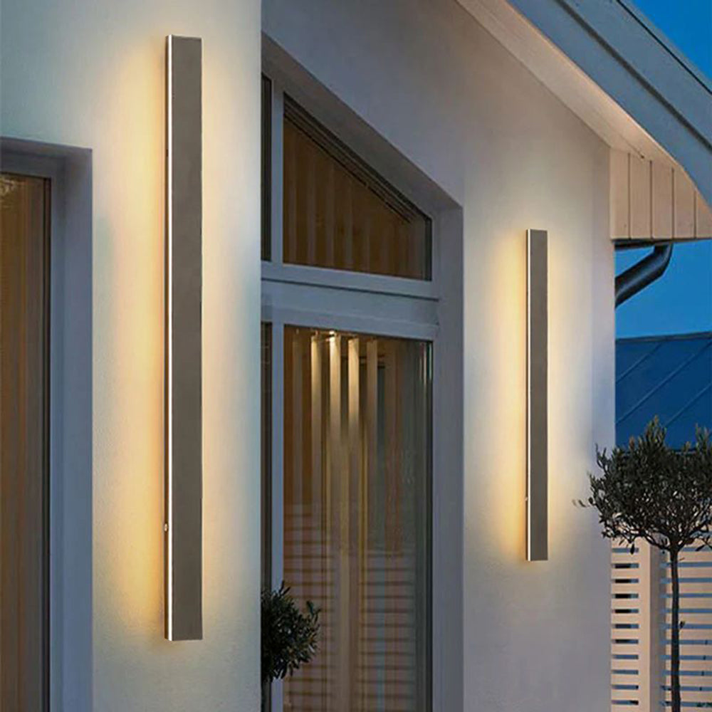 Ray Moderne Linear Außenwandleuchte Metall Acryl Garten Flur – Bild 9 von 15