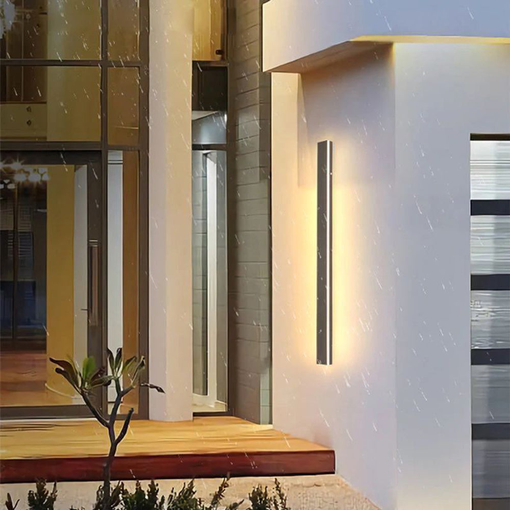 Ray Moderne Linear Außenwandleuchte Metall Acryl Garten Flur – Bild 14 von 15
