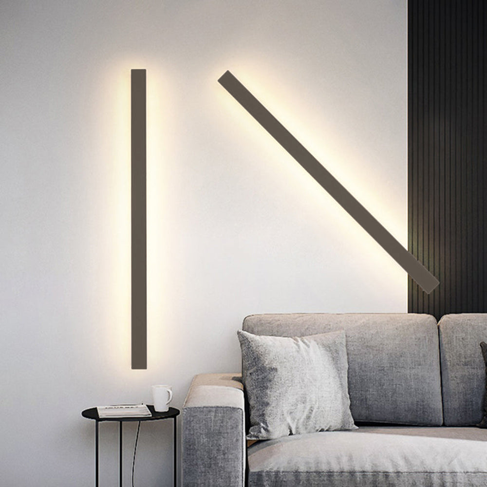 Ray Moderne Linear Außenwandleuchte Metall Acryl Garten Flur – Bild 7 von 15