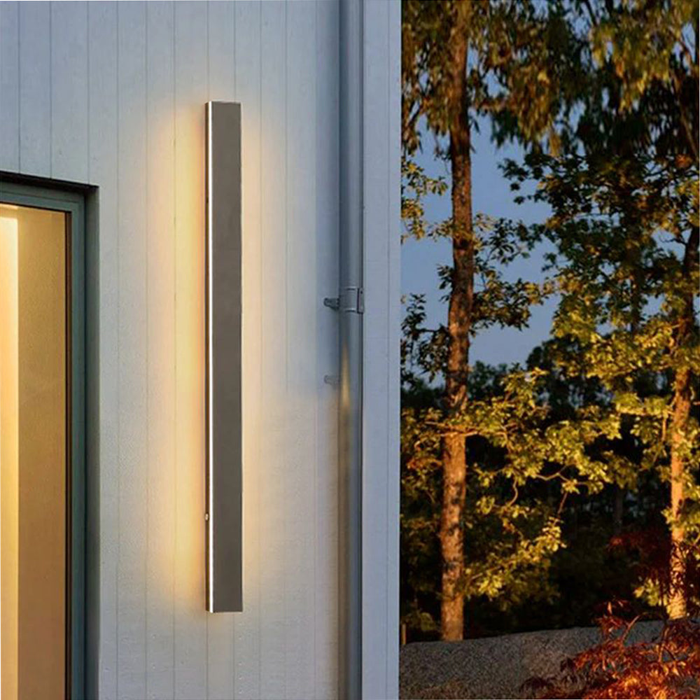 Ray Moderne Linear Außenwandleuchte Metall Acryl Garten Flur – Bild 6 von 15