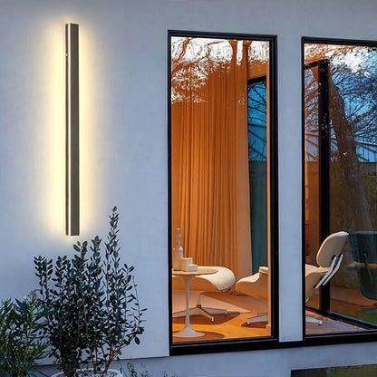 Ray Moderne Linear Außenwandleuchte Metall Acryl Garten Flur – Bild 13 von 15