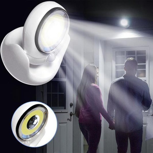 LUXWÄCHTER LED Sicherheitslampe| Mit Bewegungsmelder & Timer| Kabellos & Wetterfest| 450 Lumen – Saisonale Dekoration