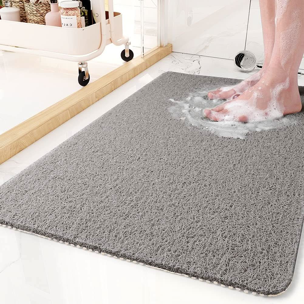 Aqualuxe Shower Mat – Rutschfeste Duschmatte mit Drainage-System & loofah-weicher Oberfläche – Bild 5 von 7