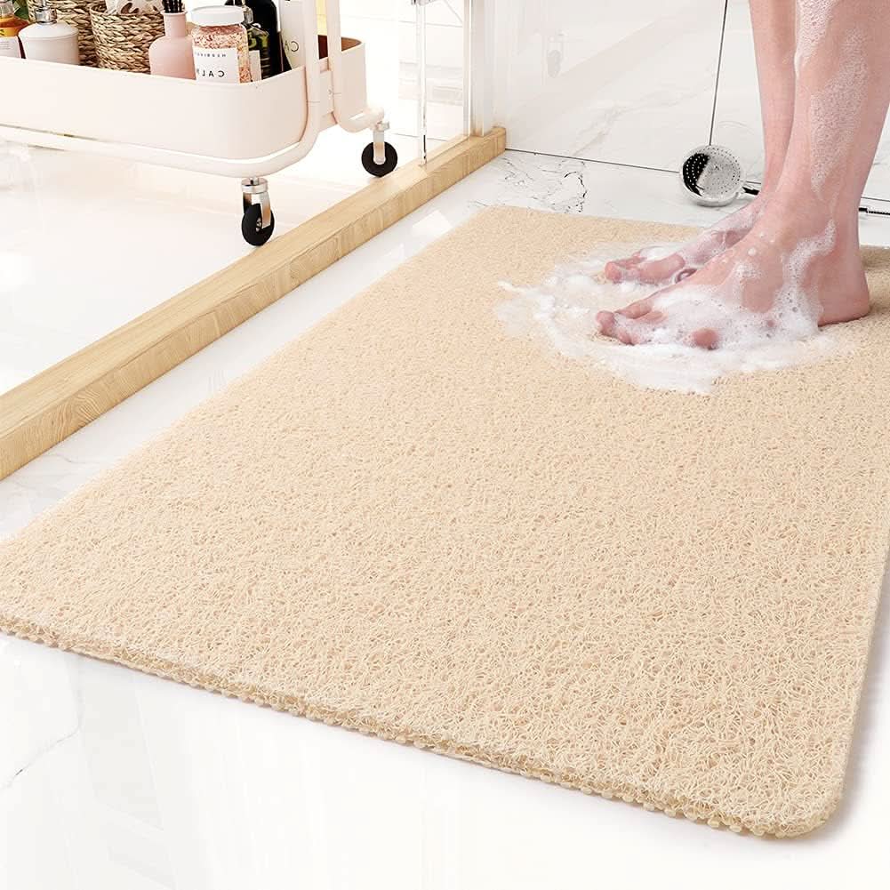 Aqualuxe Shower Mat – Rutschfeste Duschmatte mit Drainage-System & loofah-weicher Oberfläche – Bild 6 von 7