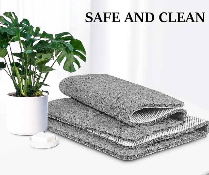 Aqualuxe Shower Mat – Rutschfeste Duschmatte mit Drainage-System & loofah-weicher Oberfläche – Bild 3 von 7